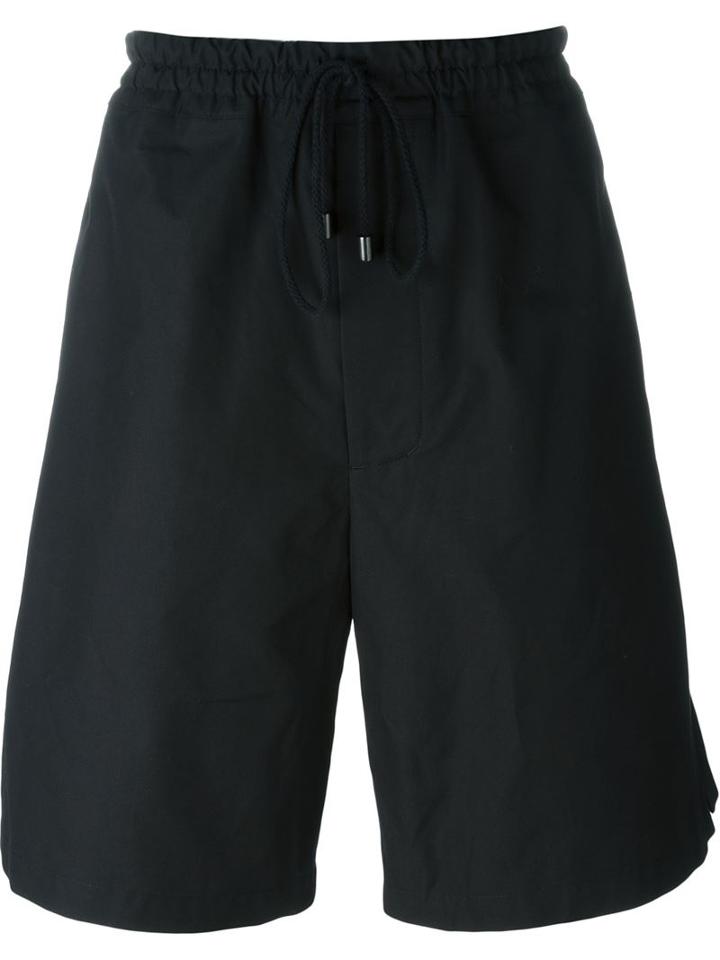 Berthold Drawstring Track Shorts, Men's, Size: Medium, Black, Cotton