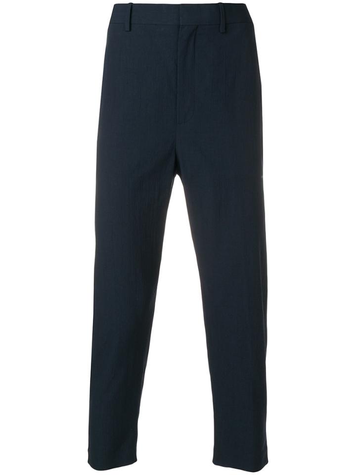 Neil Barrett Straight Leg Tailored Style Trousers - Blue
