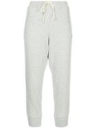 The Upside Drawstring Cropped Track Pants - Grey