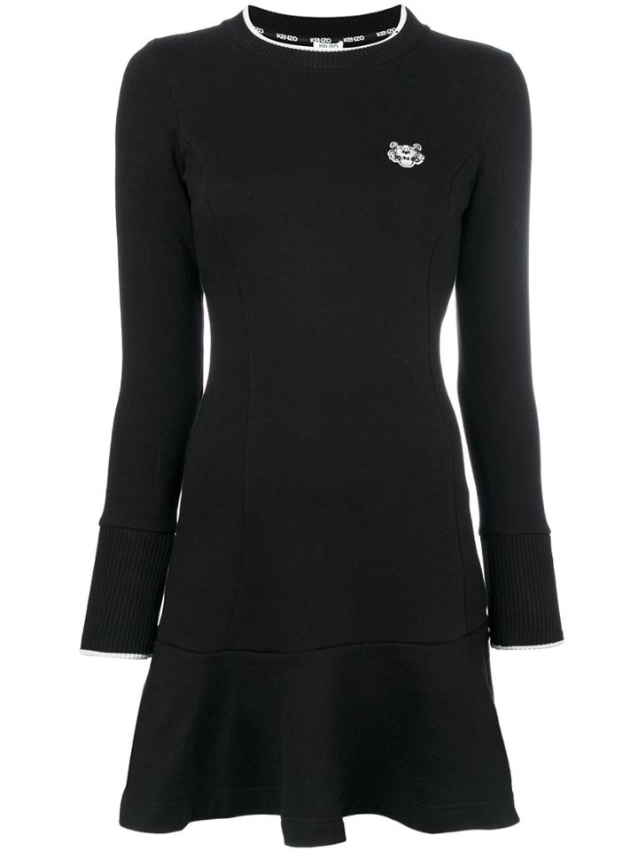 Kenzo Tiger Patch Dress - Black