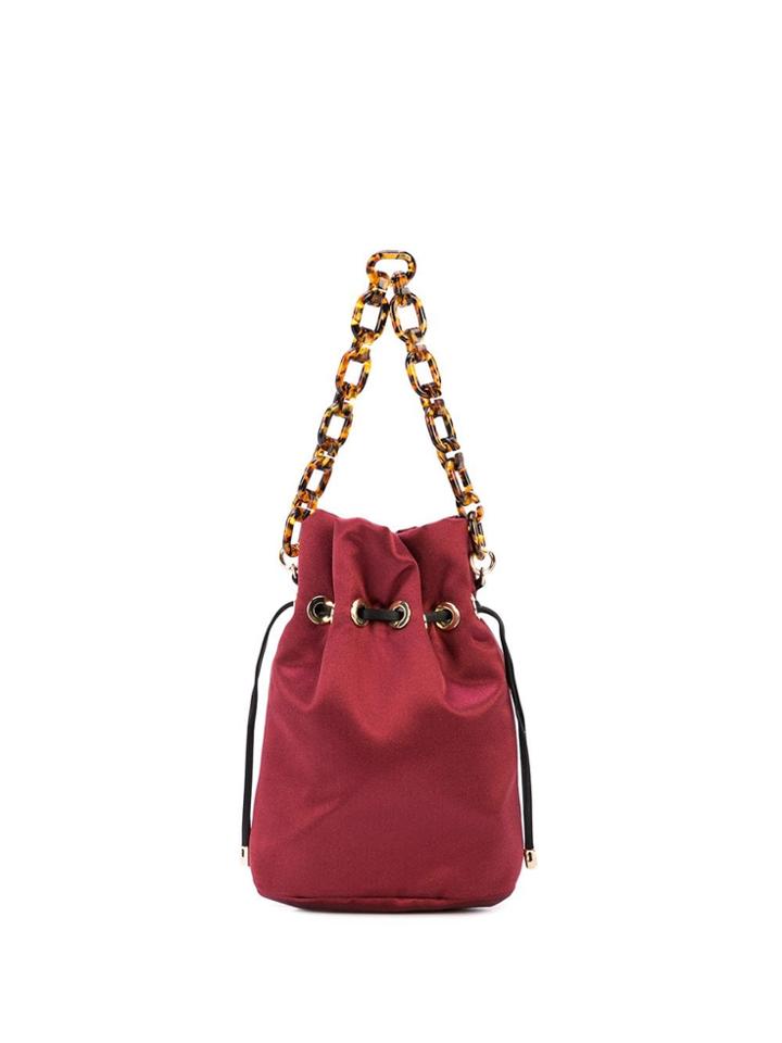 Edie Parker Shorty Satin Bag - Red