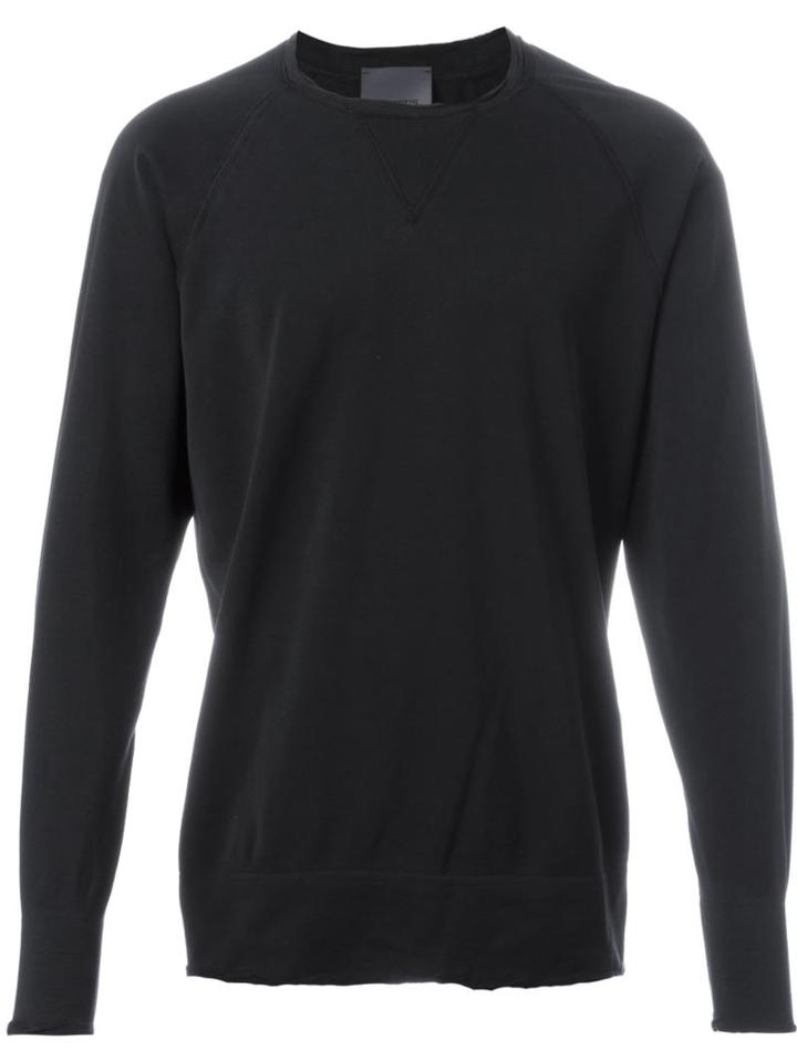 Laneus Crew Neck Sweatshirt, Men's, Size: Xl, Black, Cotton