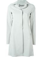 Herno Single Breasted Raincoat, Women's, Size: 40, Grey, Polyamide