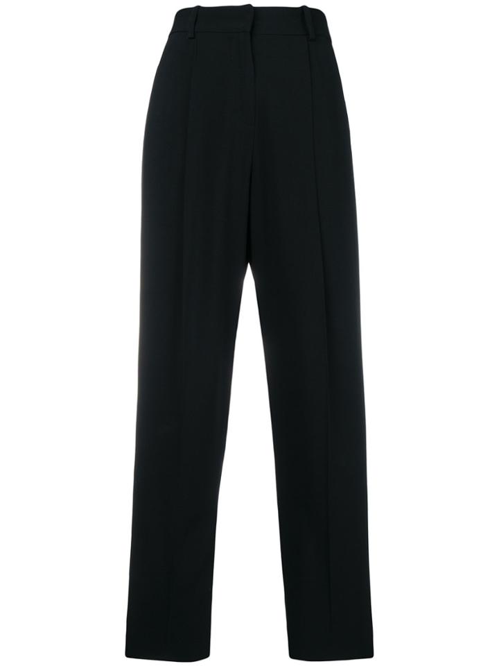 Emporio Armani High-waisted Tailored Trousers - Black