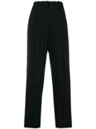Emporio Armani High-waisted Tailored Trousers - Black