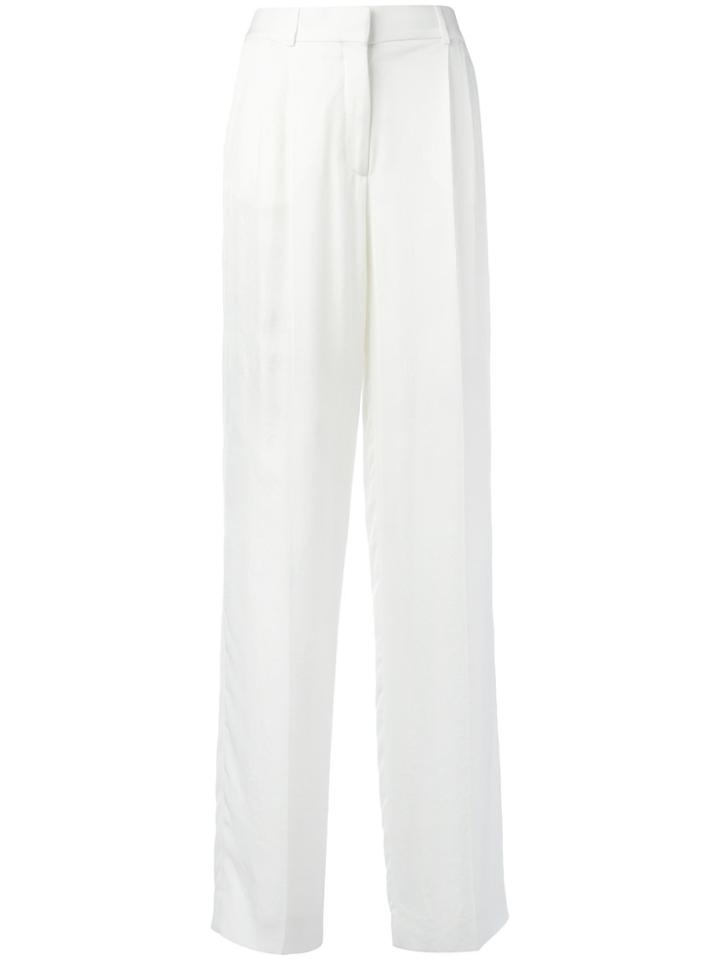 Tom Ford Wide Leg Tailored Trousers - White