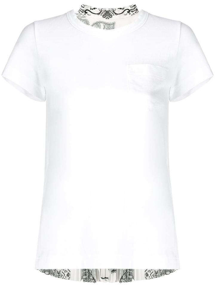 Sacai Bandana Print T-shirt - White