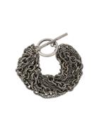 Ann Demeulemeester Multi-strand Chain Bracelet - Metallic