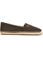 Michael Michael Kors Logo Print 'kendrick' Espadrilles - Brown