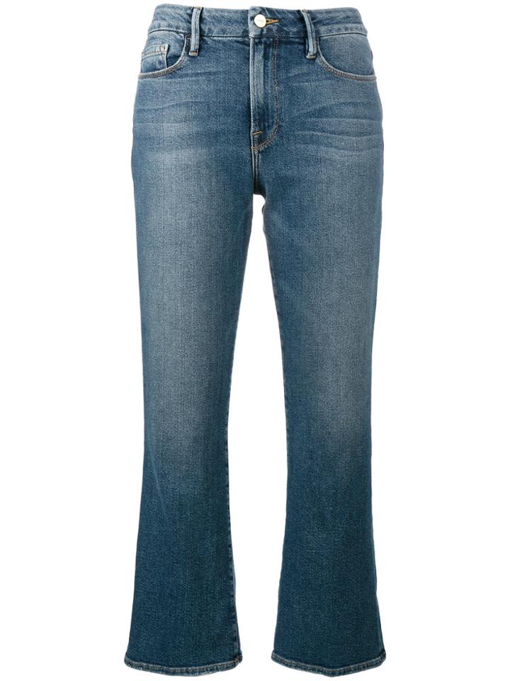 Frame Denim Le Crop Mini Boot Jeans - Blue