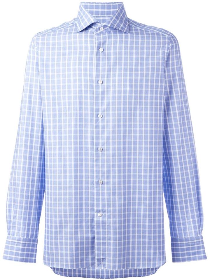 Ermenegildo Zegna Thick Square Check Shirt