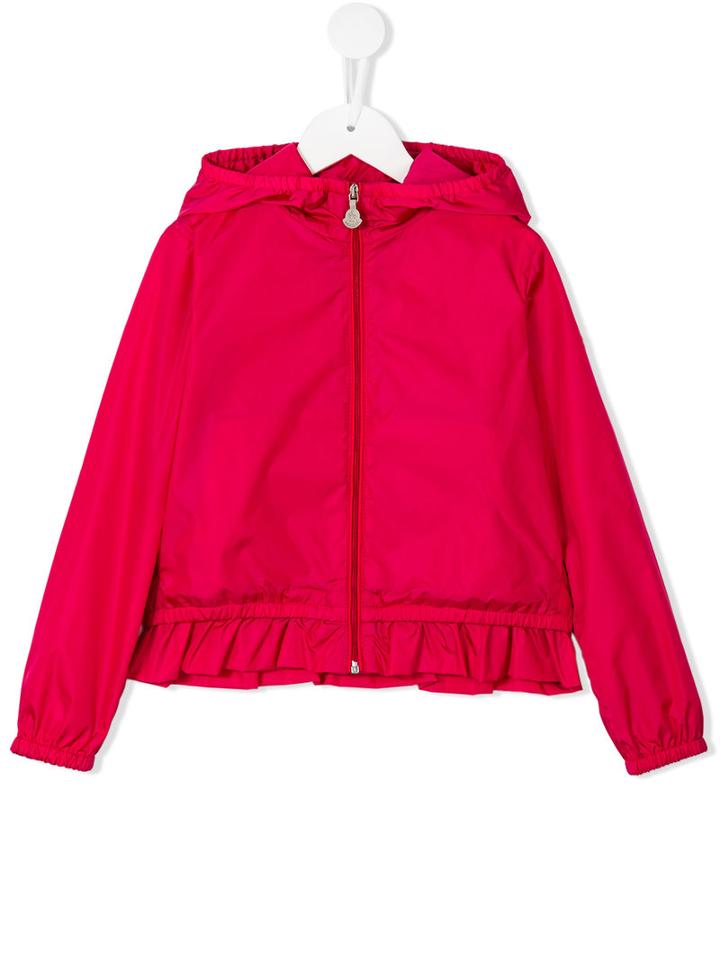 Moncler Kids Zipped Jacket, Girl's, Size: 10 Yrs, Pink/purple