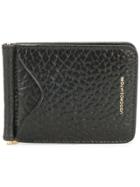 Ugo Cacciatori Logo Stamp Cardholder Wallet - Black
