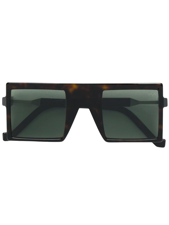 Vava Oversized Square Frame Sunglasses - Brown