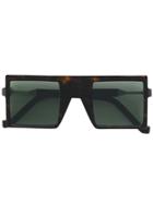 Vava Oversized Square Frame Sunglasses - Brown