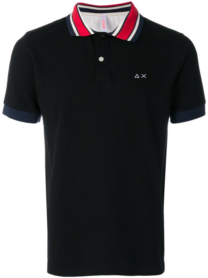 Sun 68 Classic Polo Shirt - Black