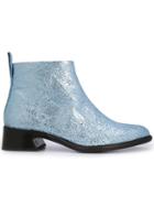 Sies Marjan Crinkle Ankle Boots - Blue