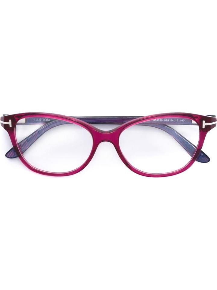 Tom Ford Square Frame Glasses, Pink/purple, Acetate