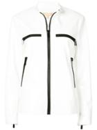 Michael Kors Collection Black Trim Surf Jacketfu - White