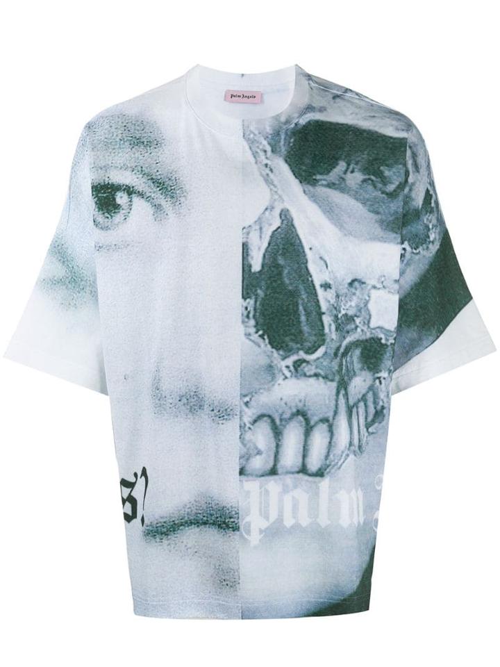 Palm Angels Graphic Print T-shirt - White