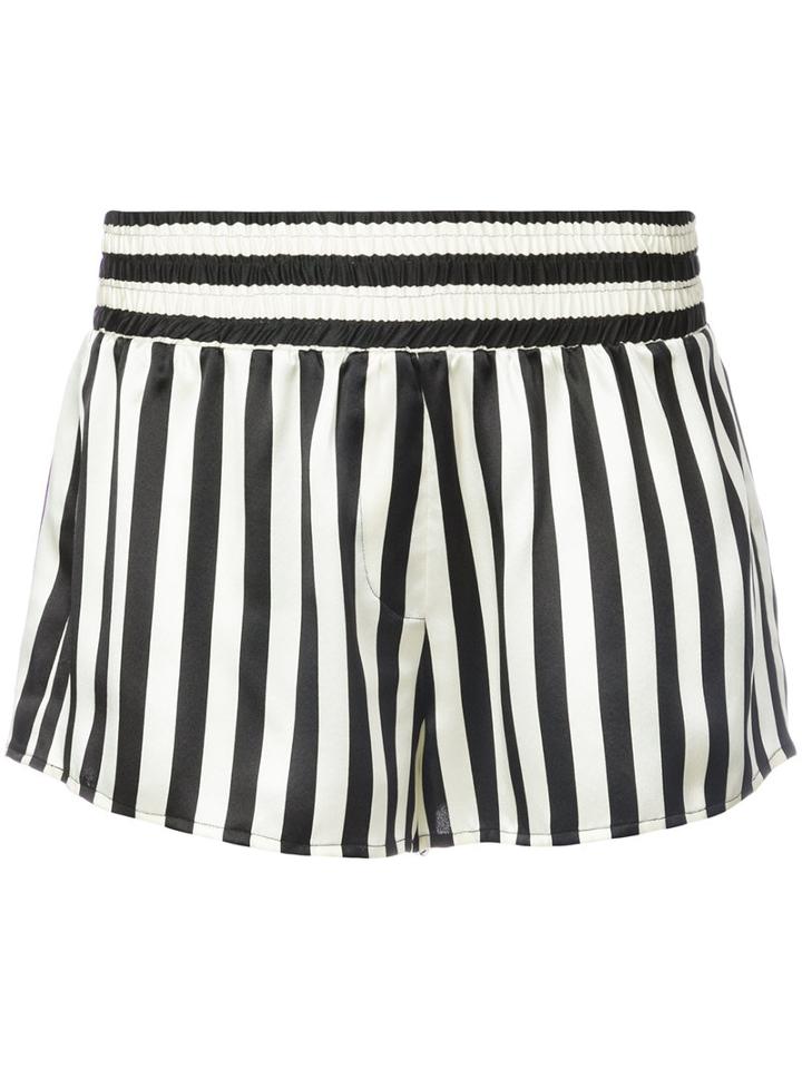 Morgan Lane - Mini Mask Corey Shorts - Women - Silk - M, Black, Silk