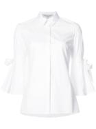 Carolina Herrera Flared Bell-sleeve Shirt - White