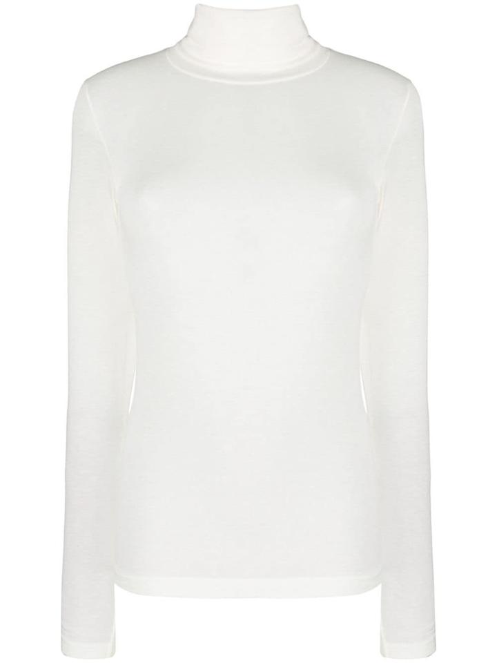 Stefano Mortari Turtleneck Fine Knit Sweater - Nude & Neutrals