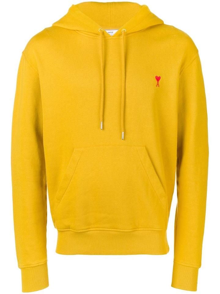 Ami Alexandre Mattiussi Ami De Caur Hoodie - Yellow