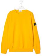 Stone Island Junior Crew Neck Sweatshirt - Yellow