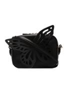 Sophia Webster Black Flossy Leather Camera Bag