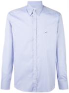 Etro Plain Shirt, Men's, Size: 40, Blue, Cotton