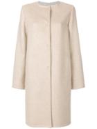 Liska Tailored Fitted Coat - Nude & Neutrals