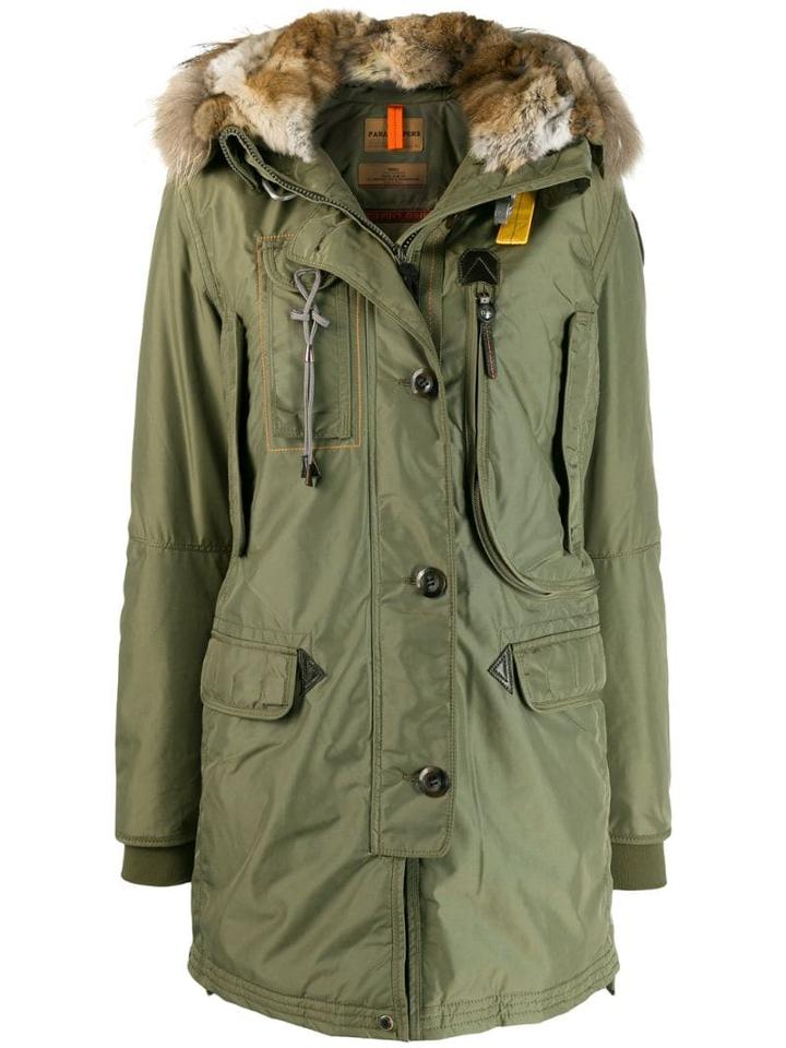 Parajumpers Fur Trim Hood Parka - Green