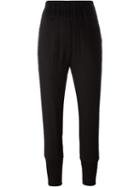Ann Demeulemeester Tapered Trousers, Women's, Size: 36, Black, Cotton/rayon