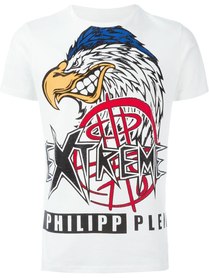 Philipp Plein 'buby' T-shirt, Men's, Size: Xl, White, Cotton