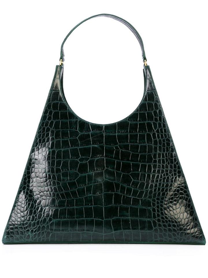 Staud Snakeskin Effect Shoulder Bag - Green