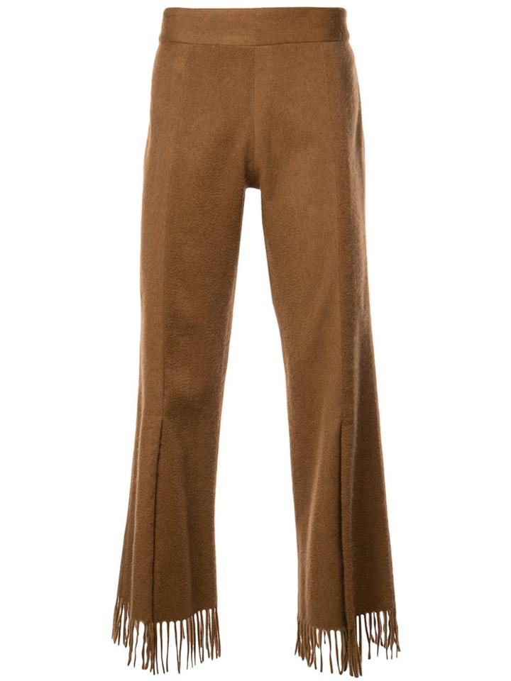 Ludovic De Saint Sernin Western Tasseled Trousers - Brown