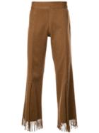 Ludovic De Saint Sernin Western Tasseled Trousers - Brown