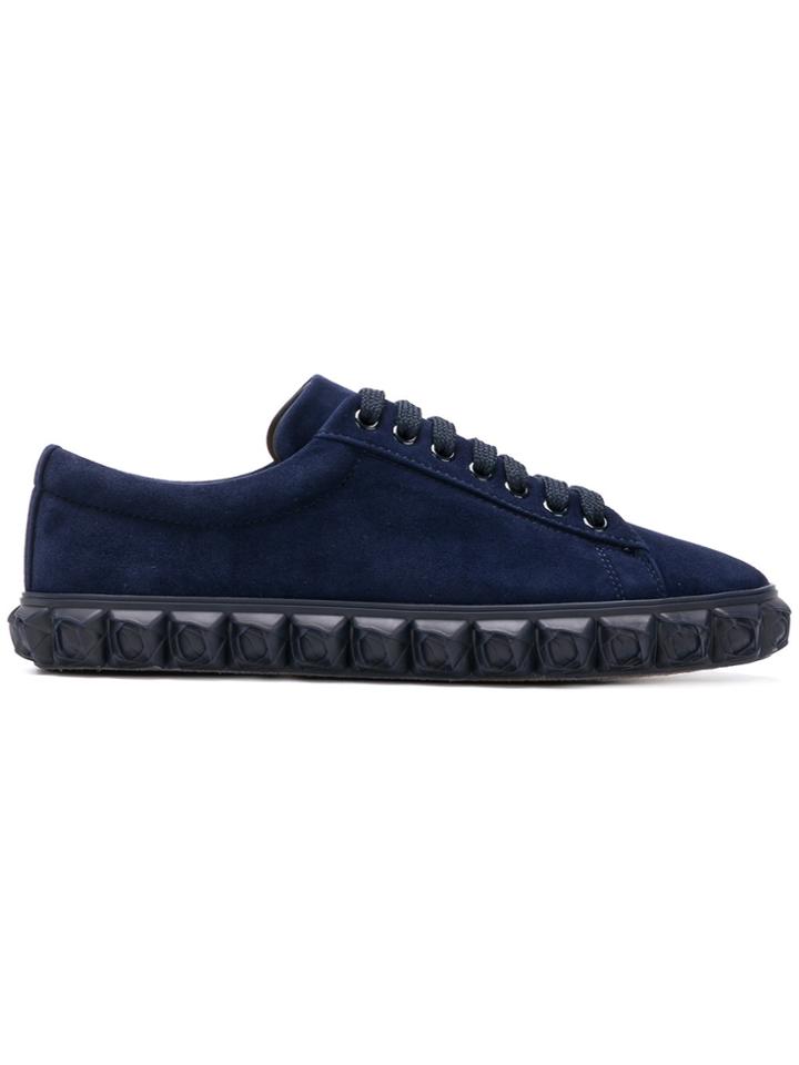 Stuart Weitzman Embellished Sole Sneakers - Blue