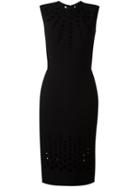 Ermanno Scervino Laser Cut Detail Dress, Women's, Size: 46, Black, Viscose/wool