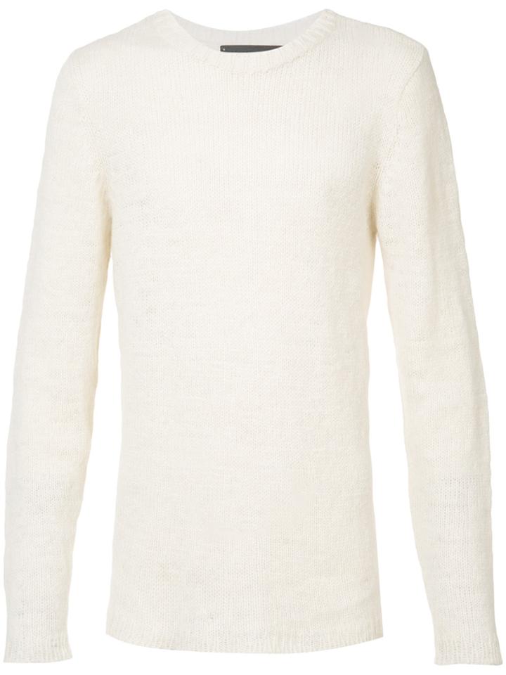 The Elder Statesman Cashmere Picasso Jumper - White