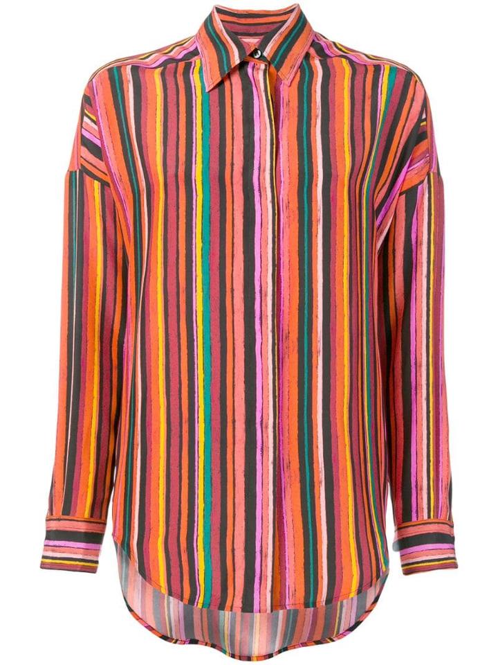 Alberto Biani Striped Shirt - Yellow