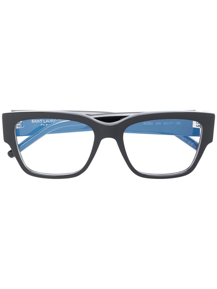 Saint Laurent Eyewear Classic Square Glasses - Black