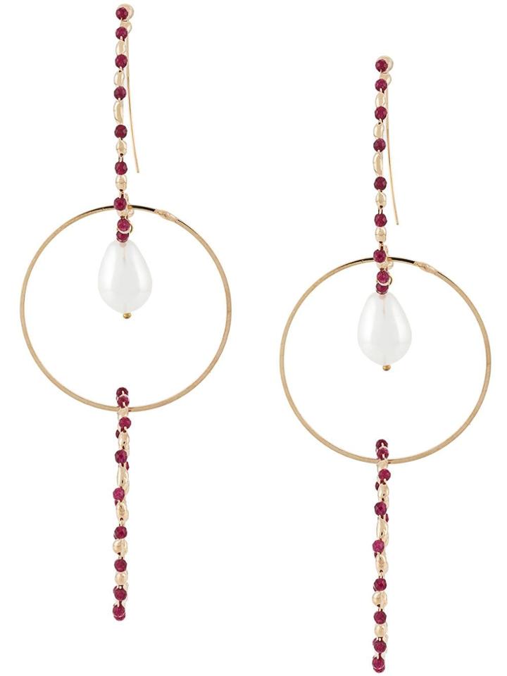 Rosantica Multiple Hoop Earrings - Metallic