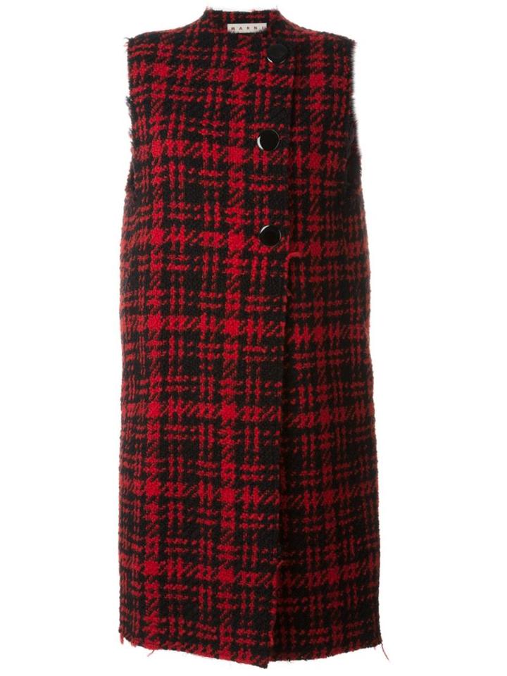 Marni Sleeveless Checked Coat
