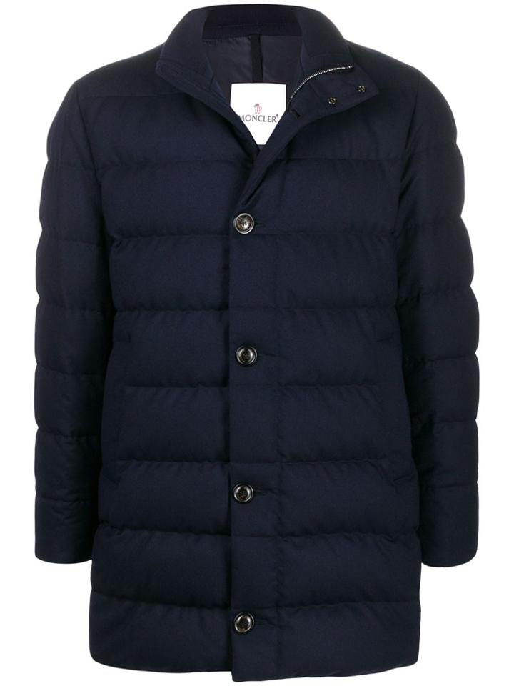 Moncler High-neck Down Jacket - Blue