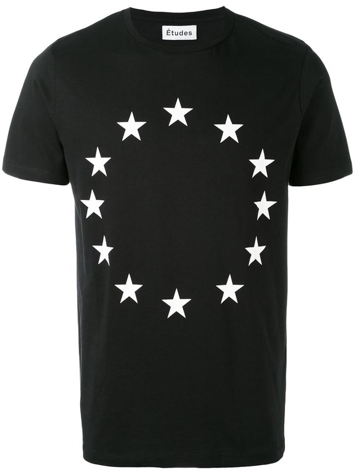 Études - Europe Flag Print T-shirt - Men - Cotton - S, Black, Cotton