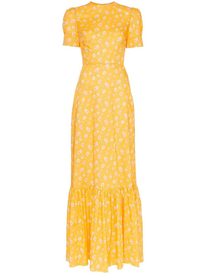 The Vampire's Wife Floral Maxi Dress - Yellow & Orange