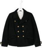 Les Coyotes De Paris Teen Military Style Coat - Blue