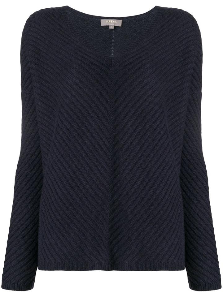 N.peal Basketweave Sweater - Grey